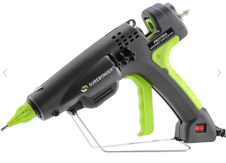 Heavy Duty Hot Melt Glue Gun 300 Watt, Adjustable Temp