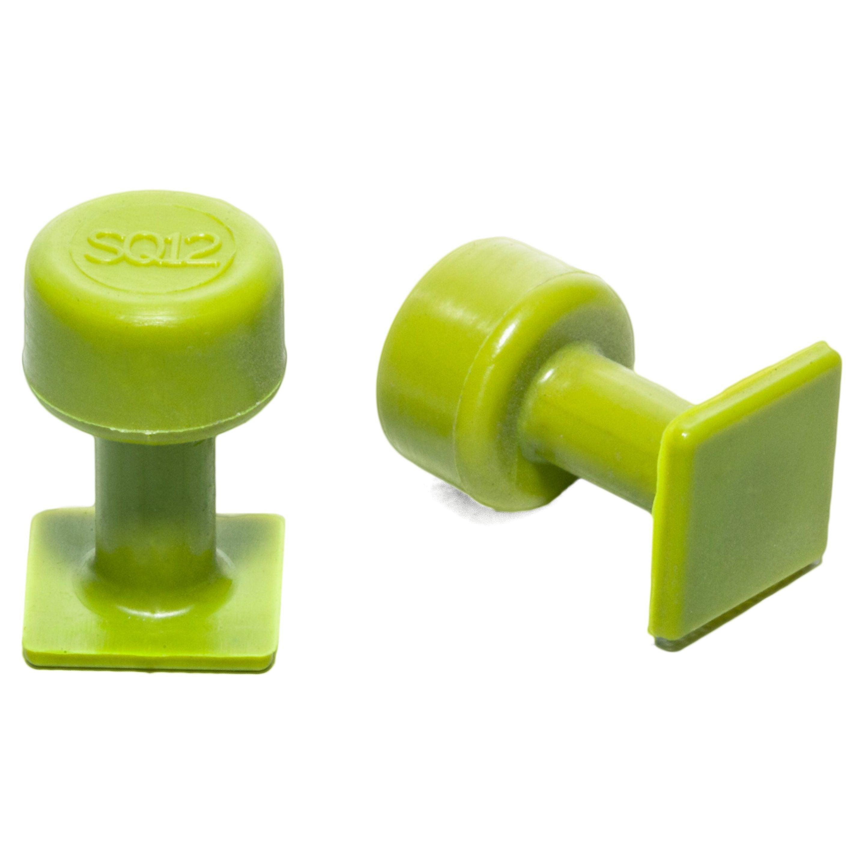 Square 12mm Gang Green Tabs 10pack